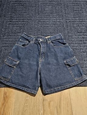 Brighton Dark Blue Denim Cargo Shorts